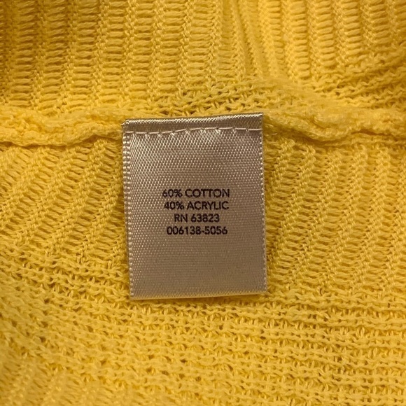 Gorgeous yellow CJ Banks sweater size X 14W - Picture 9 of 12